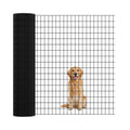 Garvee PVC Coated Welded Wire Fence Roll, 48 Inch x 100 Foot Black Vinyl Metal Mesh Fencing, 16 Gauge Galvanized Wire with 2 in x 3 in Mesh, Heavy-Duty Garden Border Pen for Vegetables, Plants & Poultry
