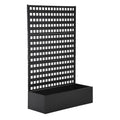 Garvee 47x18x72 Inch Metal Raised Garden Bed with Trellis - Tall Planter Box with Drainage Holes - Outdoor Garden Planter for Climbing Vegetables & Flowers