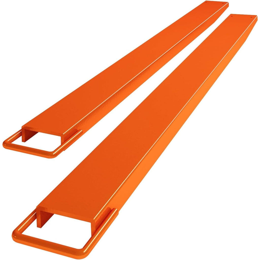 Garvee 60" × 4.5" Forklift Extensions, 4600 lb Steel Pallet Fork Sleeves for Warehouse and Farm