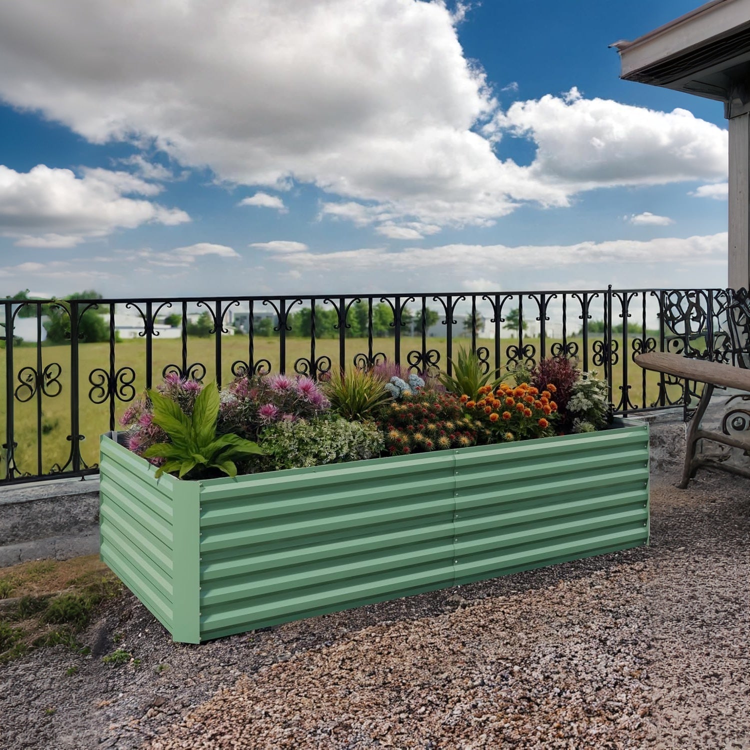 Garvee 2 Pack Galvanized Metal Raised Garden Beds - 8x4x2 Ft, 24" Tall Large Planter Boxes for Vegetables, Flowers, Herbs & Succulents - Rust-Resistant, Easy Assembly, Outdoor Use