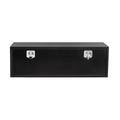 Garvee 48"X16"X13" Heavy Duty Black Steel Underbody Truck Tool Box with T-Handle fastener – Weather-Resistant Storage Chest for Pickup Truck Bed, RV, Trailer, Black Orange Grain Spray Plastic, Underbody Tool Box