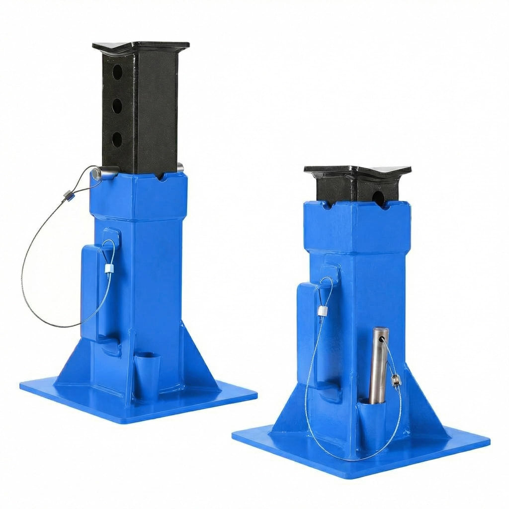 Garvee Heavy-Duty 22 Ton Jack Stands, 2 Pack Pin Type Supports with Quick-Lock for Trucks, RVs & Trailers, 13-19.68 Inch Adjustable Height, Professional Automotive Garage Equipment, Blue