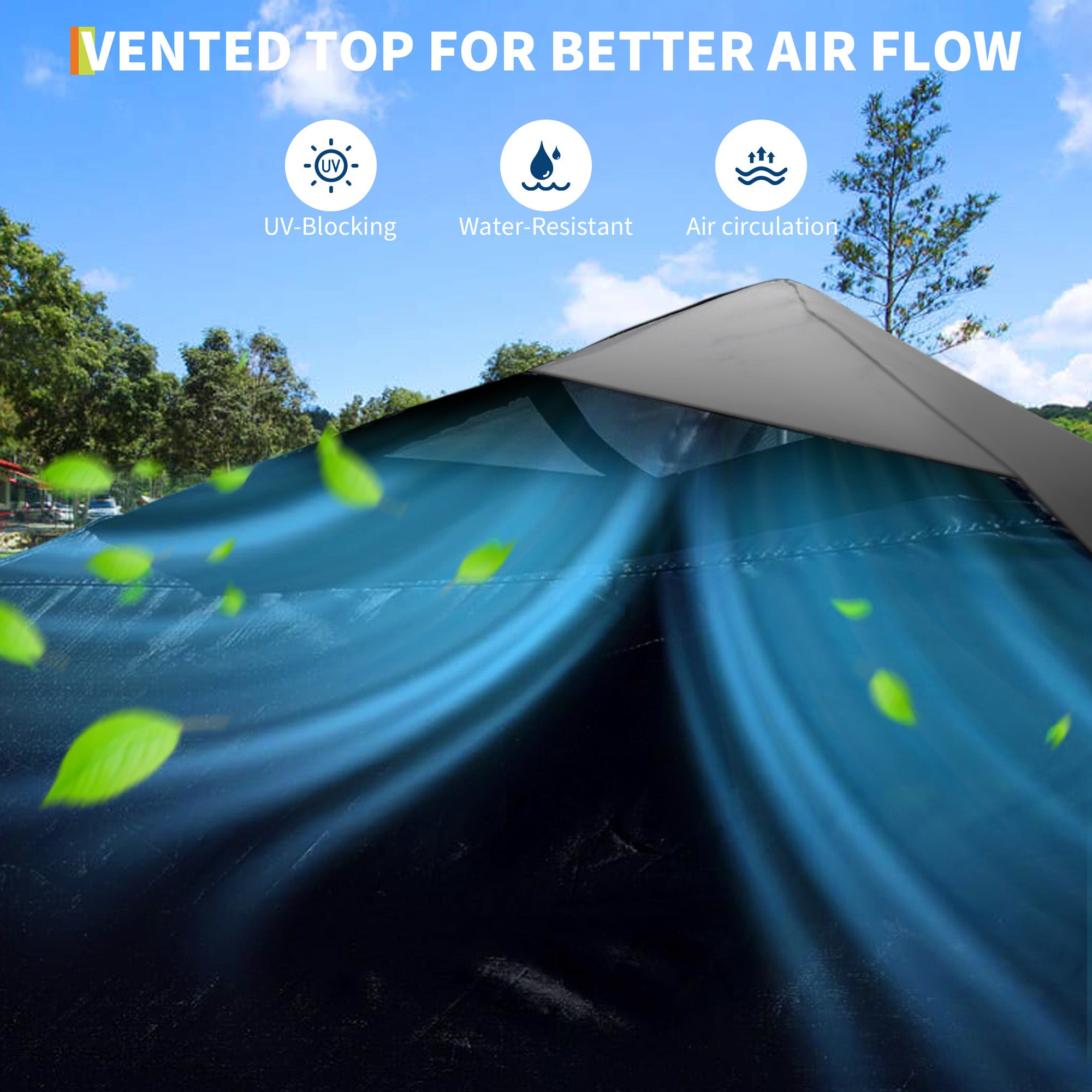Garvee Pop Up Canopy Tent for Parties and Outdoor Events, 10 × 10 FT One-Push Shelter with 4 Sandbags, 8 Stakes, 4 Ropes and Wheeled Bag, Gray