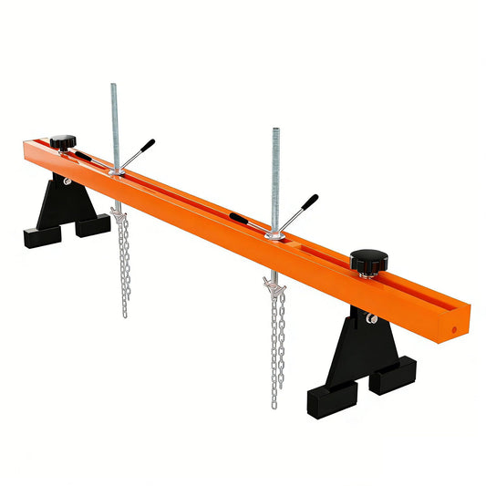 Garvee Engine Support Bar, 1100 lbs Capacity Transverse Motor Lift Hoist with Dual Hooks, 2-Point Holder for Home Garage and Auto Repair Shop, Orange