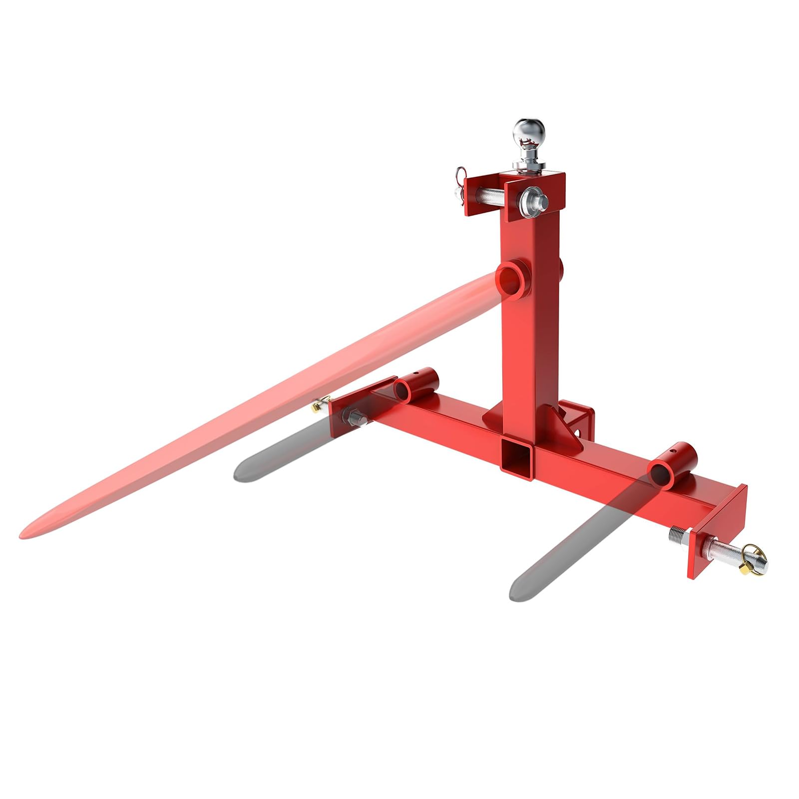 Garvee 3-Point Gooseneck Tractor Hitch, Category 1 Quick Hitch with 2" Receiver, Ball Drawbar for Farm Towing