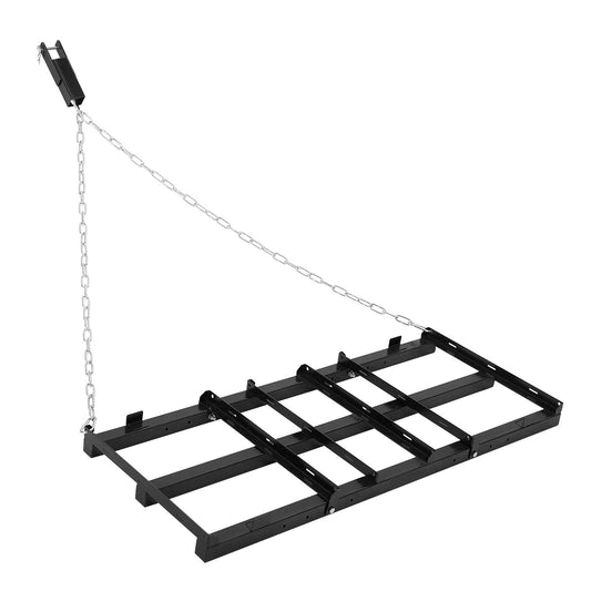 Garvee Heavy Duty 4FT Drag Harrow for ATV/UTV/Tractor/Mower – Adjustable Bars & 72in Chain – Professional Driveway Grader & Landscape Rake – Ideal for Lawn Leveling and Grading, Black