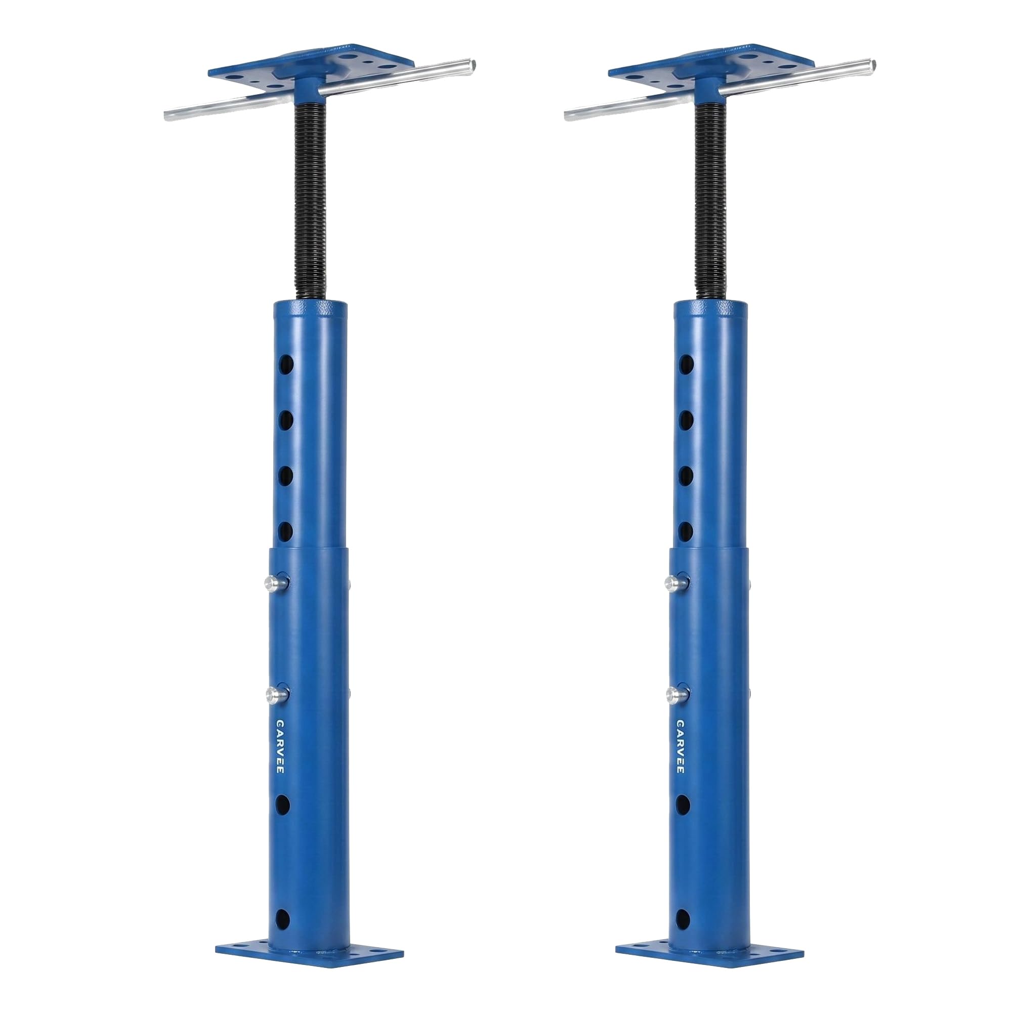 Garvee Heavy Duty Adjustable House Floor Jack Posts, 2 Pack – 18,000 lbs Capacity – 19-36in Telescopic Support – For Basement Leveling, Lifting & Permanent Construction – Joist Beam Jacks – Blue, 19-36in