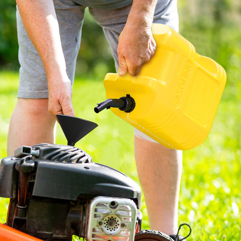 Garvee Portable 20L Marine Fuel Transfer Tank – L-Shaped Handle for Easy Carry – Durable Construction – Ideal for Cars, Generators, Lawnmowers – Automotive Workshop Use – Yellow | Pack of 1 |