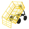 Garvee 1500 LB Garden Dump Cart with 13 in All Terrain Tires, 3-in-1 Yard Wagon Cart with Removable Side Panels, Heavy Duty Outdoor Metal Utility Wagon Yard Trailer for Outdoor Lawn, Yard, Backyard