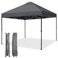Garvee Pop Up Canopy Tent for Parties and Outdoor Events, 10 × 10 FT One-Push Shelter with 4 Sandbags, 8 Stakes, 4 Ropes and Wheeled Bag, Gray