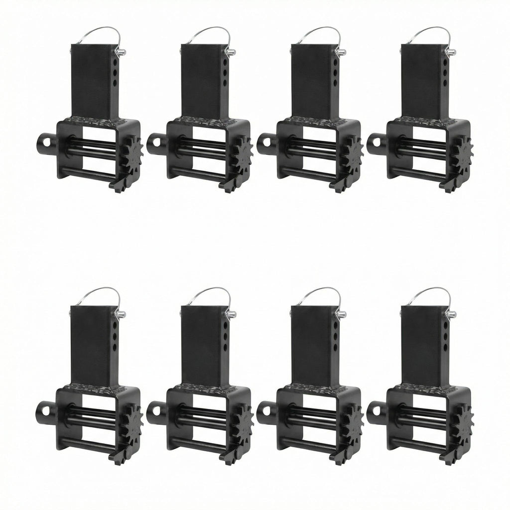 Garvee Heavy Duty Stake Pocket Winch: 5400 lbs Load Capacity, Fits 2"-4" Straps, Rust-Resistant, Easy Install，8pcs
