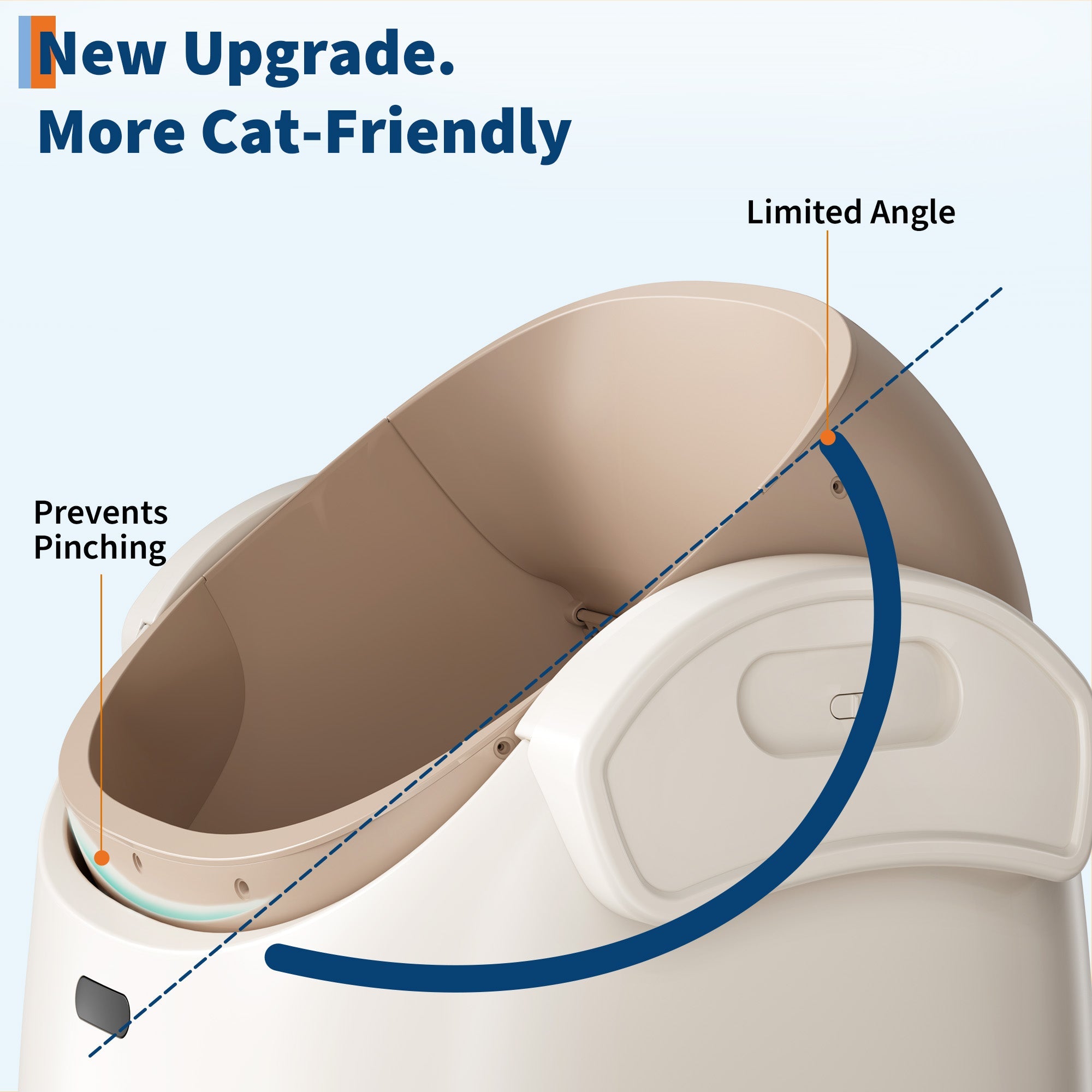 Garvee Smart Self Cleaning Cat Litter Box with App Control, Automatic Odor-Free Cat Toilet with Large Waste Bin and Disposable Bags, Open Top Design for Single or Multi Cat Households, Coffee