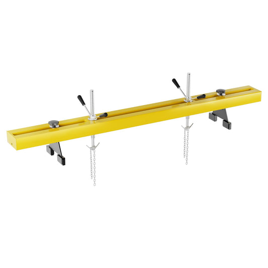 Garvee Engine Support Bar, 1100 lbs Capacity Transverse Motor Lift Hoist with Dual Hooks, 2-Point Holder for Home Garage and Auto Repair Shop, Yellow