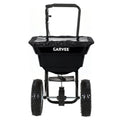 Garvee 80 lb Push Broadcast Spreader, Walk-Behind Lawn & Garden Spreader with 29 L Hopper, 0–12 ft Coverage, 13" All-Terrain Wheels & 20-Level Flow Control for Seed, Fertilizer, Salt & Ice Melt, Black