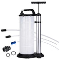 Garvee 9L Manual Oil Extractor Pump, Easy Fluid Transfer Tool with 3.2FT Hose & 3 Tube Sizes (3.8mm/6.1mm/9.8mm) for Quick Oil Changes in Cars & Lawn Mowers