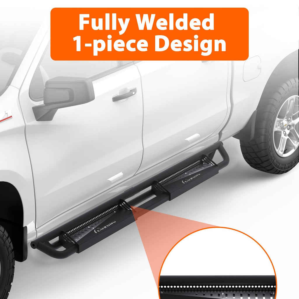 Garvee Heavy-Duty Crew Cab Side Steps - Sturdy Running Boards Compatible with 2015-2026 Ford F150 & 2017-2026 Ford F250 F350 Super Duty, Wide Step Platform, Easy Installation