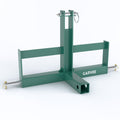 Garvee Robust 3 Point Trailer Hitch Receiver for Tractor – 2" Category 1 Quick Hitch Drawbar Adapter – Includes Suitcase Weight Brackets – Green