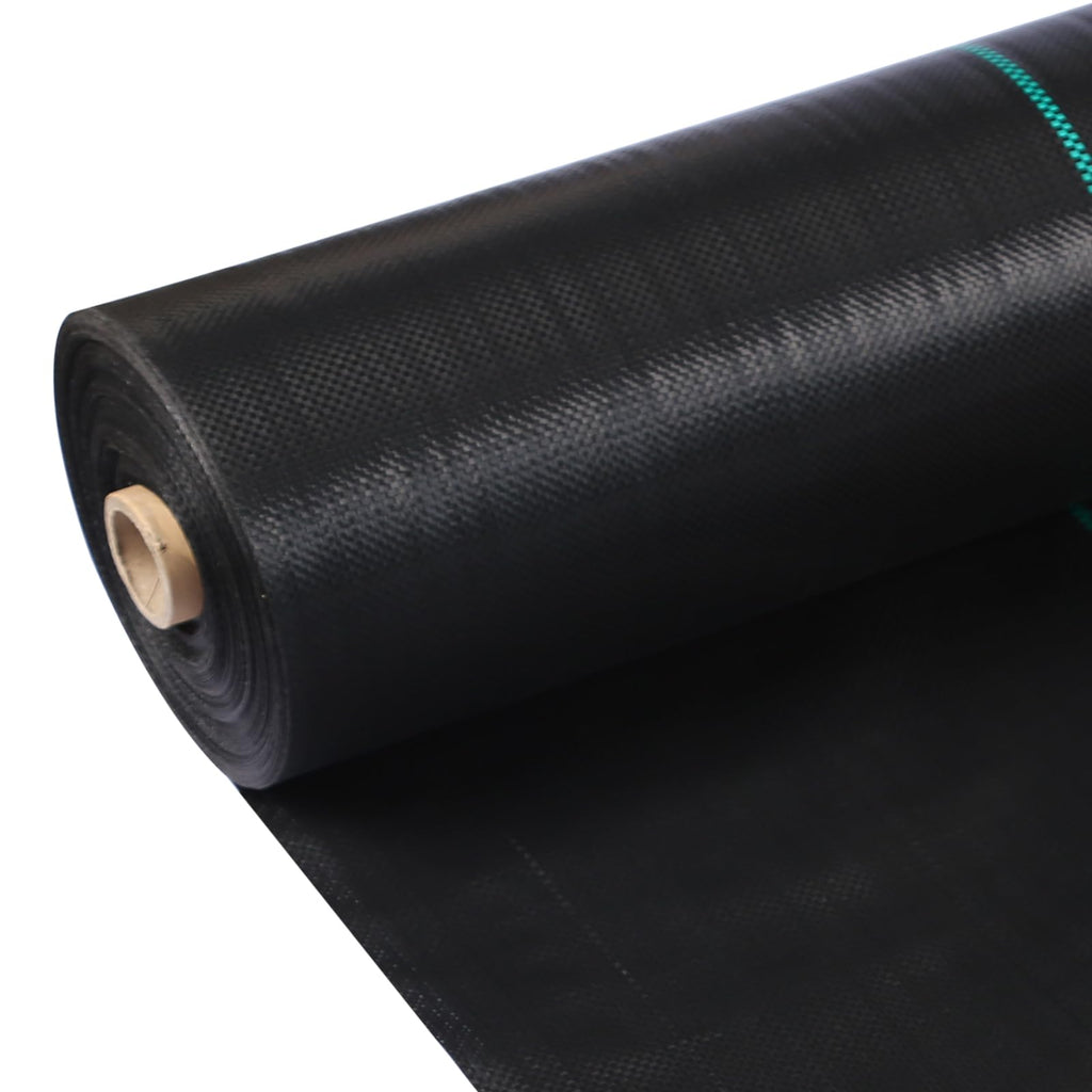 Garvee 4 x 100 FT Weed Barrier Landscape Fabric, 3.2 oz Heavy-Duty Woven PP Ground Cover for Garden, Greenhouse, Driveway & Flower Beds