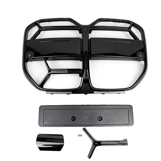 Garvee Select Car Grille Guard – Glossy Black Front Bumper Protector – Easy Install, Durable Finish, Anti-Debris Tuning Accessory, Global Fit, Custom Exterior Styling – Color: Glossy Black