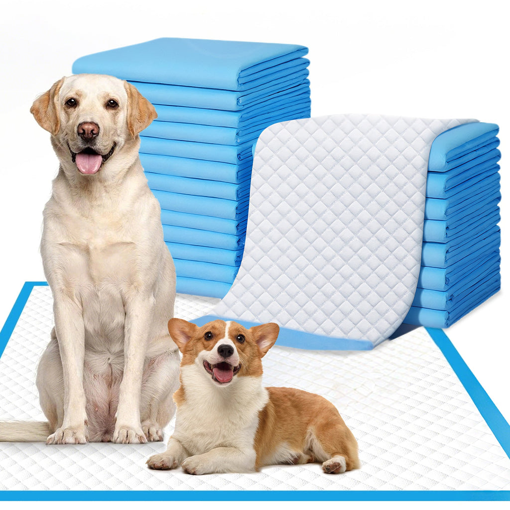 Garvee 6-Layer Super Absorbent Leak-Proof Puppy Pee Pads – Extra Large Dog Training Pads – Quick-Dry Pet Potty Pads for Dogs, Cats, Puppies, Rabbits – 31.5" x 59" – Pack of 20 – Size: 80x150cm, 20 Pieces