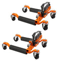 Garvee Hydraulic Car Wheel Dolly Set – 1500 lbs Capacity – Vehicle Positioning Jack – Heavy Duty for Trucks, RVs, Trailers – 2-Piece, Orange, Top-Mounted Cylinder