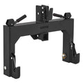 Garvee Heavy-Duty Category 1 3-Point Quick Hitch for Tractor, 3000 lbs Lift Capacity with Built-In 2" Receiver, 5-Level Bolt-On Adjustable Top Hook Tractor Attachment, No Bushing Required, Matte Black Finish (24" x 24")