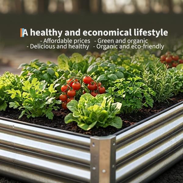 Garvee 2 Pack Tall 6 x 3 Ft Galvanized Steel Raised Garden Bed, Outdoor Above Ground Planter Box for Vegetables and Flowers, Metal Raised Bed for Gardening