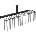 Garvee 72" Tow Behind Landscape Rake with 30 Steel Tines, Quick Hitch, Heavy Duty Powder Coated, Fits Category 1 Tractors, Yard Cleaning Tool