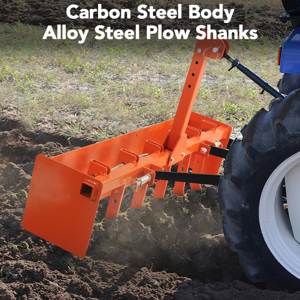 Garvee 55" Box Blade for Tractor - Box Scraper with 3-Point Hitch, Suitable for CAT-0 & CAT-1 Tractors