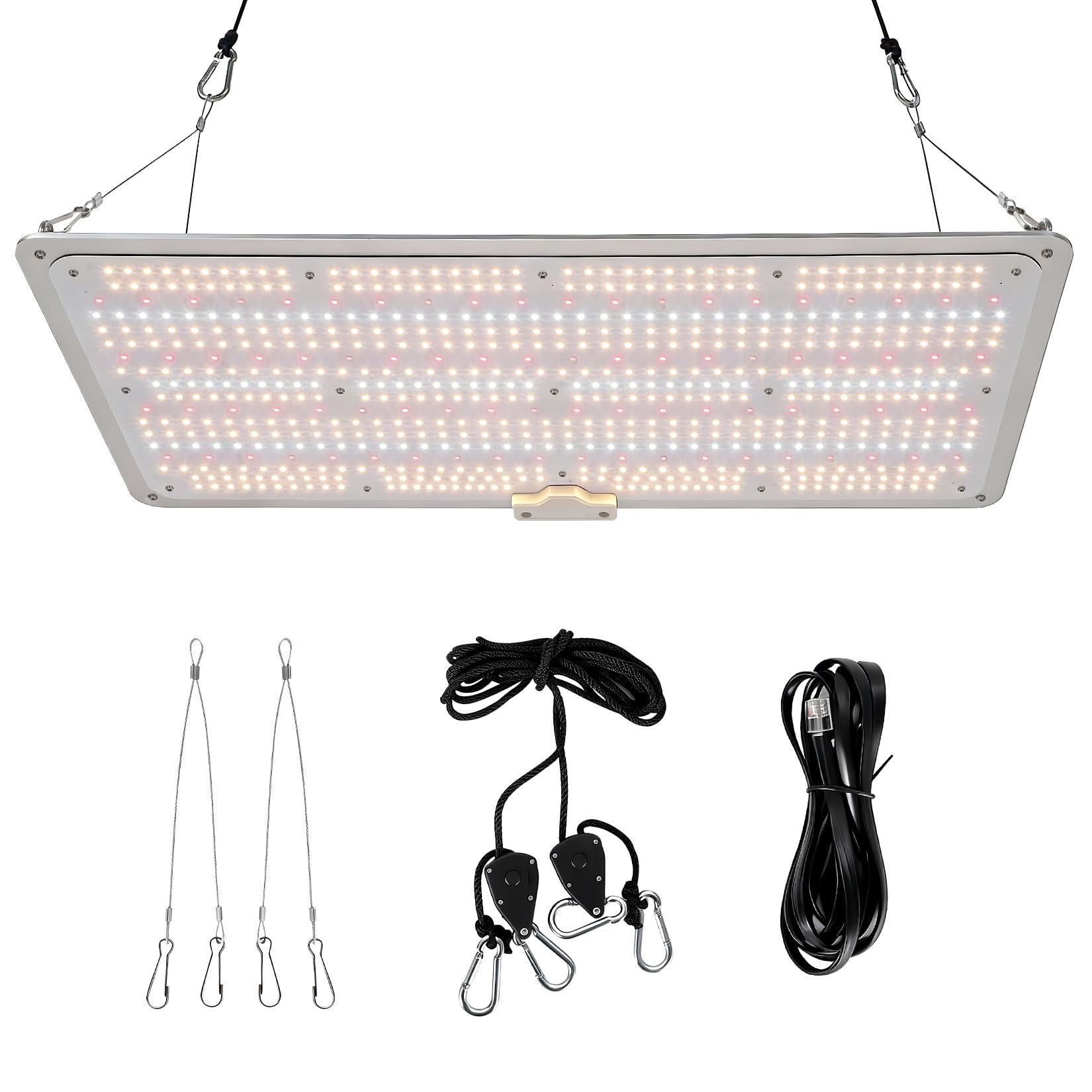 Garvee 200W LED Grow Light Full Spectrum with Red & IR, Dimmable Quantum Board Plant Light for Indoor Plants Seedling, Veg and Bloom, 11.81×23.62in, 120V US Plug