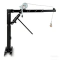 Garvee Pickup Truck Crane, 1000 lbs Capacity Hydraulic Hoist with 360° Swivel, Solid Steel Construction, and Adjustable Boom for Heavy-Duty Industrial Lifting, Black