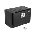 Garvee 36"x14"x16" Underbody Truck Tool Box - Heavy-Duty Aluminum Diamond Plate, Lockable Waterproof Design with T-Handle Latch and Keys for Pickup, Van, and Trailer, Black