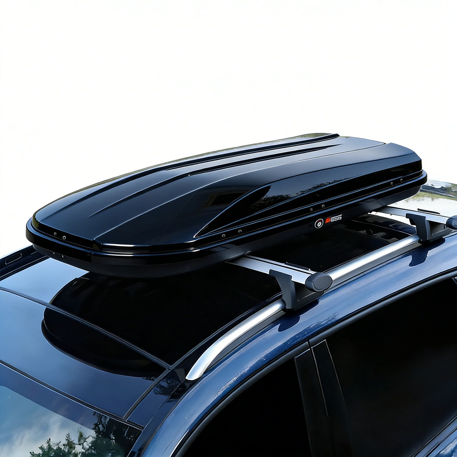 Garvee Rooftop Cargo Box Carrier, 19.4 Cubic Feet Hardshell, Dual-Side Opening, Universal Fit for Cars & SUVs, 165 lbs Capacity with Secure Straps & Keys