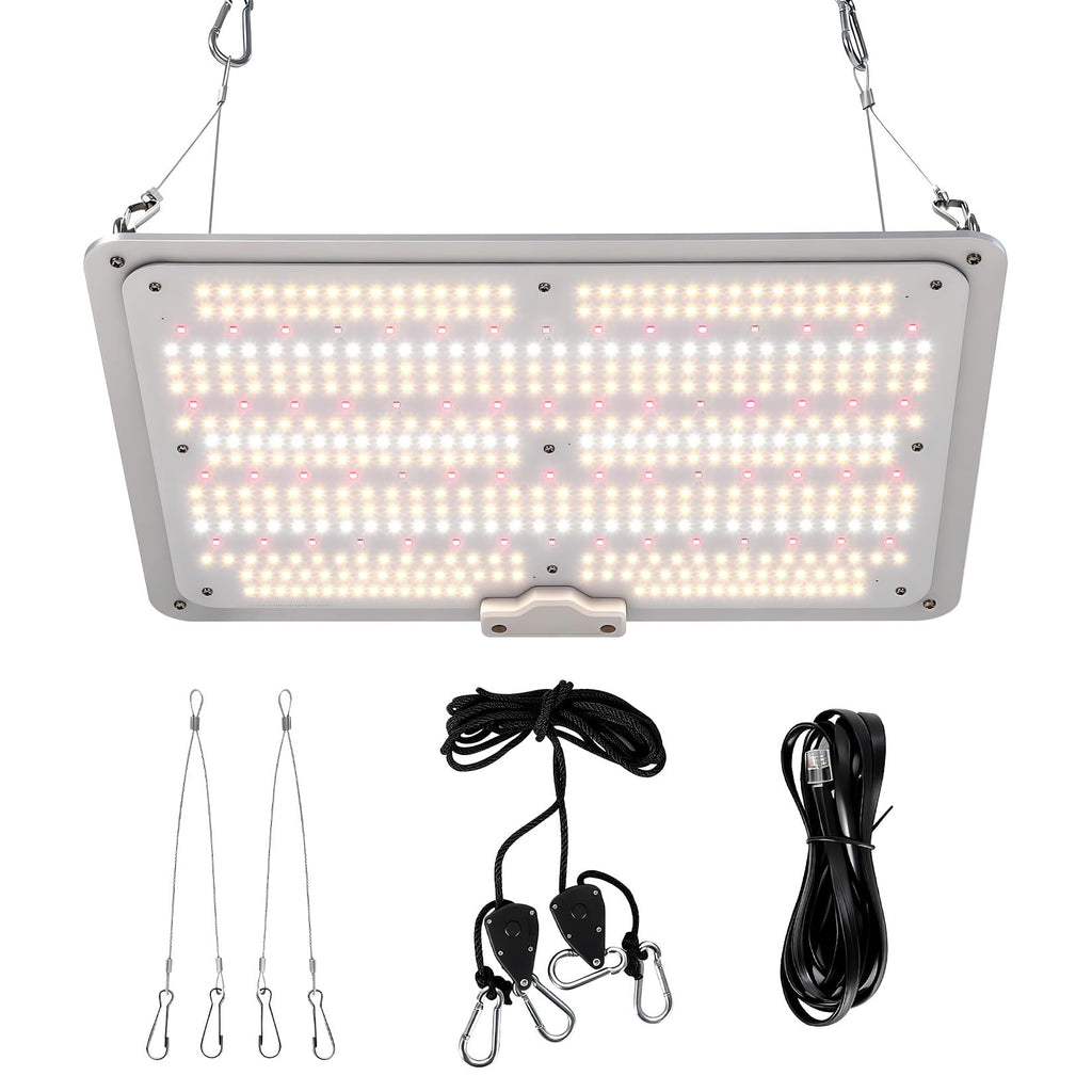 Garvee 150W LED Grow Light Full Spectrum with Red & IR, Dimmable Quantum Board Plant Light for Indoor Plants Seedling, Veg and Bloom, 11.81×15.74in, 120V US Plug
