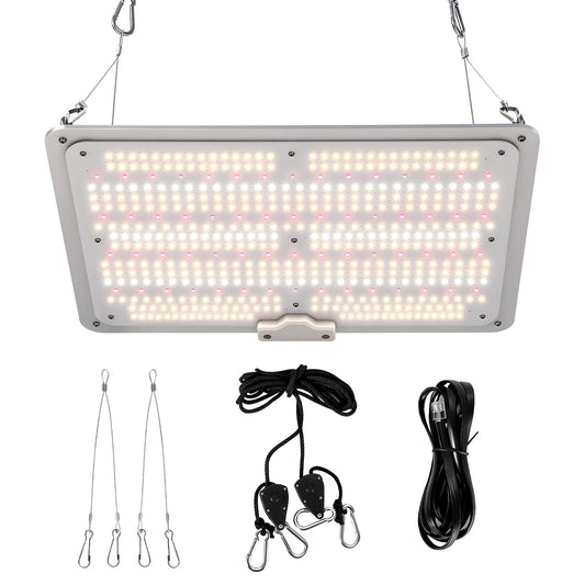 Garvee 150W LED Grow Light Full Spectrum with Red & IR, Dimmable Quantum Board Plant Light for Indoor Plants Seedling, Veg and Bloom, 11.81×15.74in, 120V US Plug