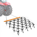 Garvee Heavy Duty 4 ft x 5.6 ft Chain Drag Harrow 3/8" Tines Compatible with Tractors ATV UTV Lawn Tractor Attachments for Leveling, Grading, Breaking Up Soil, Garden Towing, Field, Yard, Farm