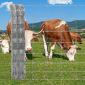 Garvee 15-Gauge Galvanized Livestock Fence, 4Ft x 328Ft Hinge Knot Woven Wire Field Fencing, High Tensile Metal Pasture Mesh for Cattle, Goats, Sheep, Hogs, Homestead Perimeter Barrier