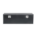 Garvee 48 x 16 x 13 in Black Steel Underbody Truck Tool Box with T-Handle fastener – Heavy Duty Weather-Resistant Storage Chest for Pickup Truck Bed, RV, Trailer, Black Base Silver Flower Spray Plastic, Underbody Tool Box