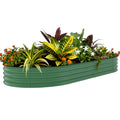 Garvee 10' x 4' x 1.5' Galvanized Raised Garden Bed, Large Metal Planter Box for Vegetables, Flowers & Herbs, Rust-Resistant, Easy Assembly