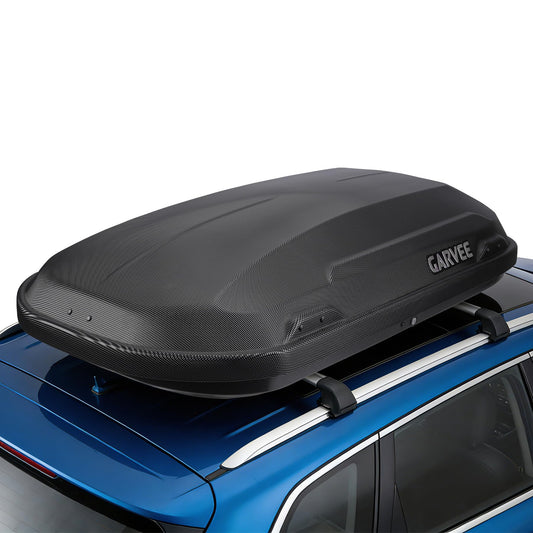 Garvee 11.5 Cu Ft Rooftop Cargo Box - Hard Shell Roof Carrier with Dual-Side Opening, 135 lbs Capacity, Lockable ABS Storage, Secure for SUV, Road Trips & Camping, Black