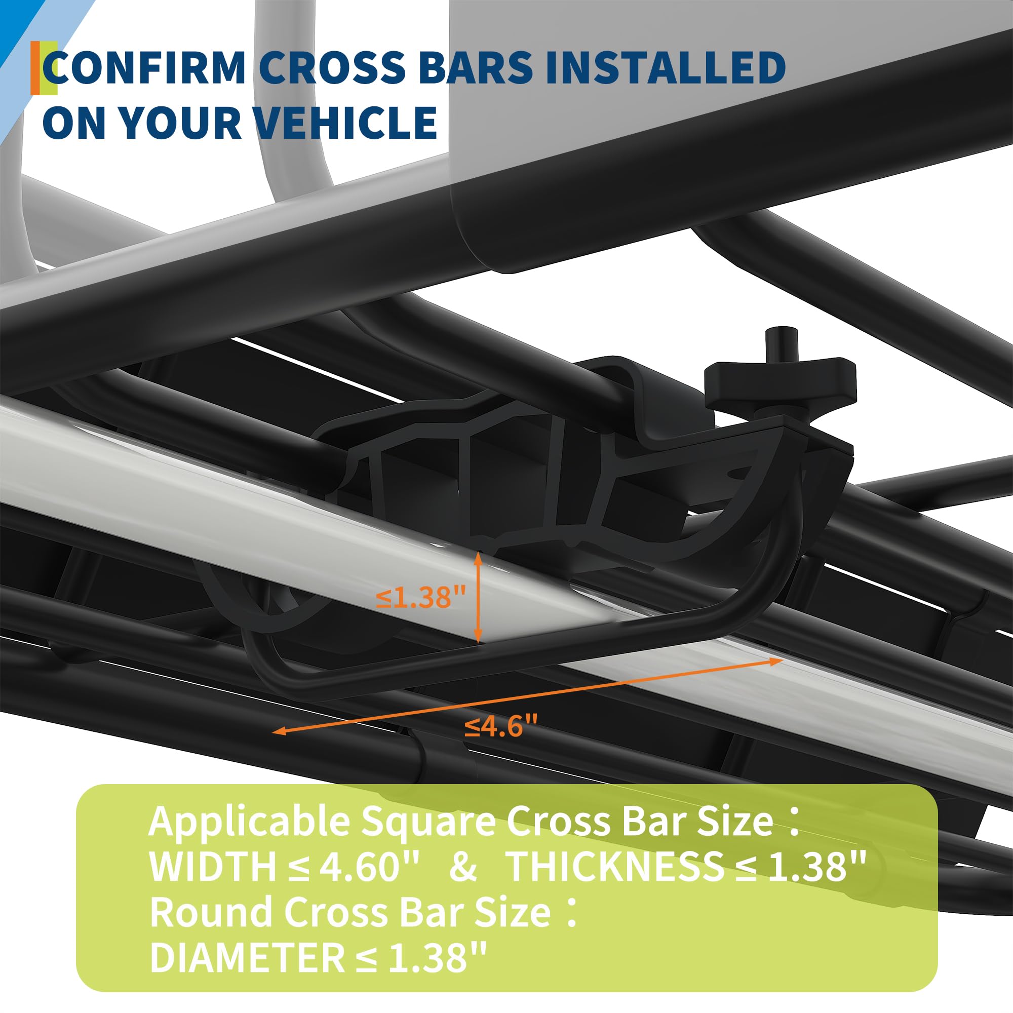 Garvee 64" X 39"X 6" Universal Roof Rack Carrier Basket,  Heavy Duty 300 Lbs Capacity Powder-Coated Steel Wind Deflector SUV Truck Vehicle