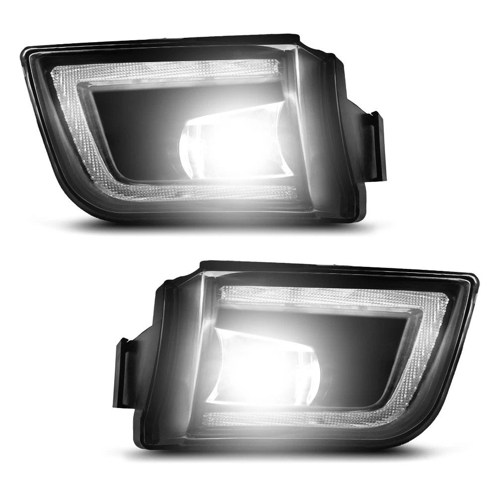 Garvee Fog Light Assembly with DRL and Turn  Compatible for Toyota 4Runner 2003 2004 2005. Clear Lens Front Bumper Driving Lamp. ABS Metal Housing. Set of 2
