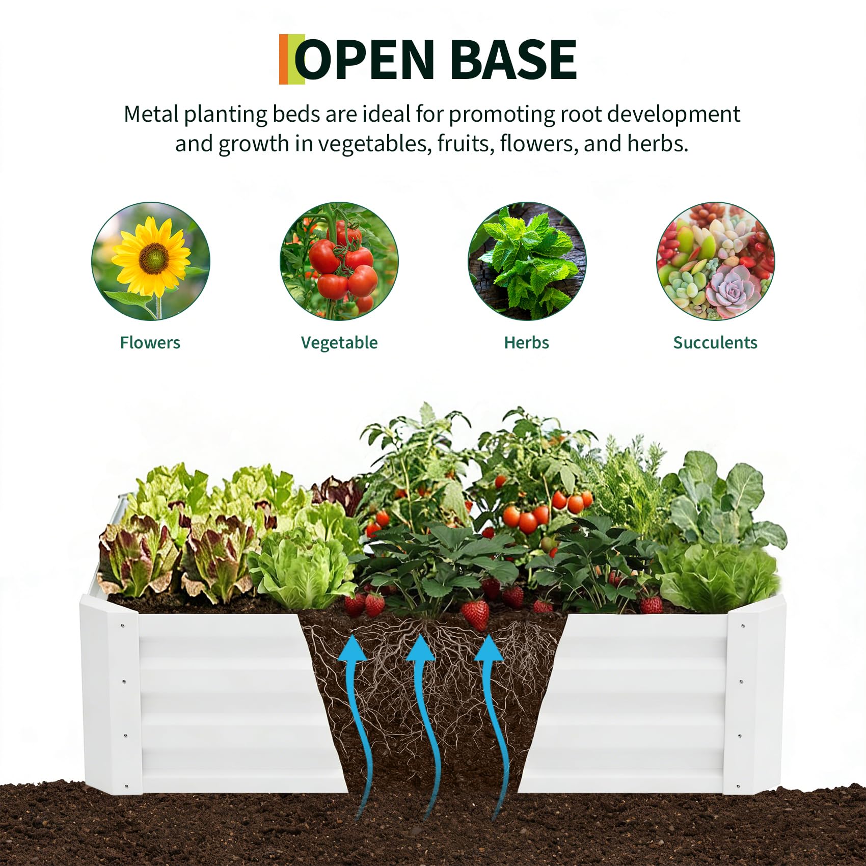 Garvee 6' x 3' x 1' Raised Garden Bed Kit with Shade Cloth & Drip Irrigation, 3-in-1 Galvanized Metal Planter Box with Insect Mesh Cover, Self-Watering Outdoor Garden Bed for Vegetables, Flowers & Herbs