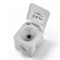 Garvee Portable Travel Toilet - RV Potty with 5.3 Gal Detachable Waste Tank & 3.2 Gal Flush Tank, Push-Button Pressurized Flush Commode for Indoor/Outdoor Camping, Boating, and Hiking