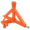 Garvee 3 Point Trailer Hitch 2" Receiver and Towing Ball Hitch with Hook Heavy Duty Cat.1 Tractor Drawbar 3Pt Quick Hitch Attachment for Kubota, Category 1 Subcompact Tractor Farm Equipment