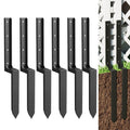 Garvee Fence Post Repair Stakes Heavy Duty Metal 11-Gauge Thickened Steel H-Shaped Design Corrosion Resistant 6-Pack Garden & Outdoor Support