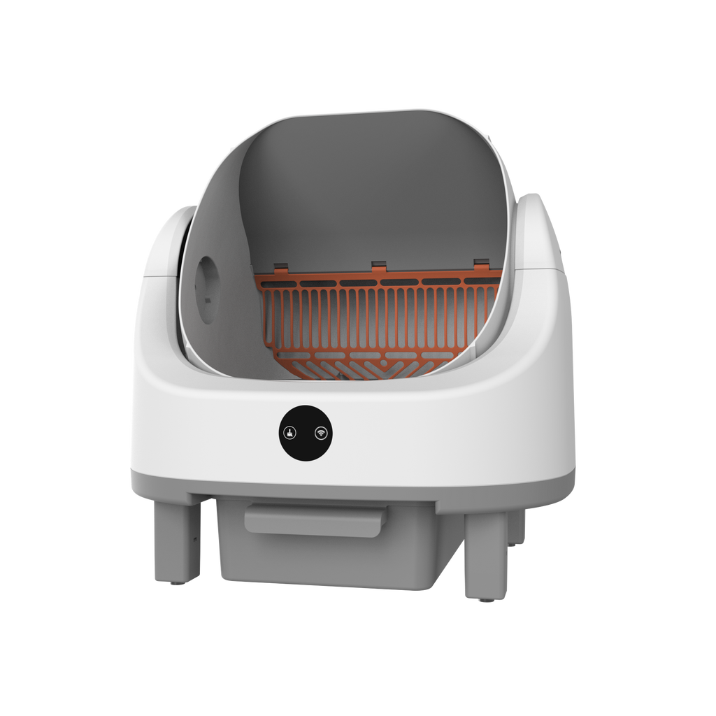 Garvee Self Cleaning Litter Box, Automatic Litter Box for Multiple Cats, Open-Top Robot with APP Control & Real-Time Monitor, Odor Control for Multiple Cats, 9L Capacity, Infrared Safety Sensor