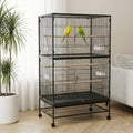 Garvee 61 Inch Large Bird Cage, Bird Cage with Rolling Storage Stands, Feed Bowls, Wide Tall Parakeet Cage for Macaw, Parakeets, Parrot, Conures, Cockatiel, Cockatoo