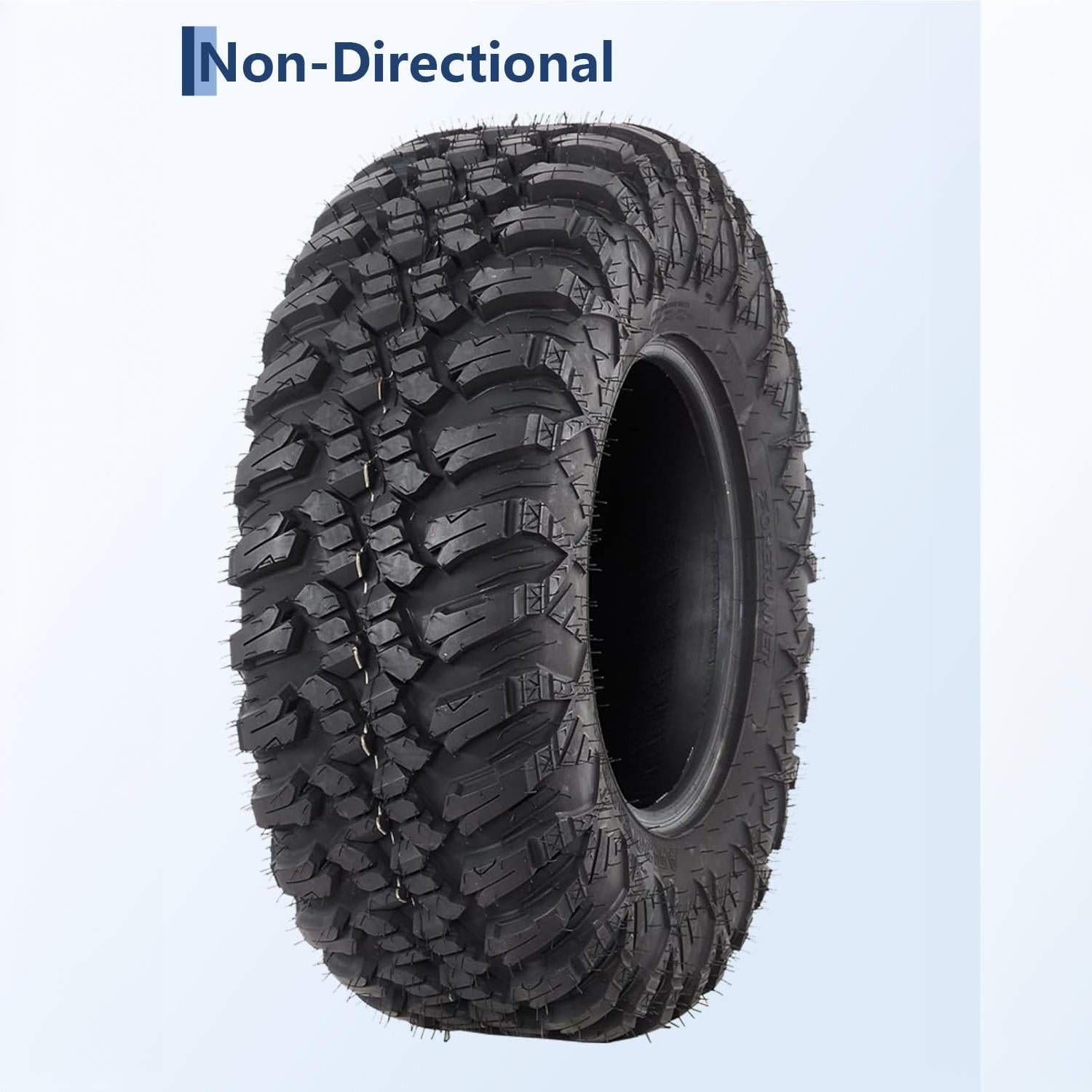 Garvee Heavy Duty 8-Ply Radial UTV/ATV Tires Set of 2 - 32x10R14 - 16mm Deep Grip - 1172 lbs Load Capacity - Reinforced Sidewall Armor - Off-Road Utility Tire for Medium-Hard Terrain - AT32x10R14-8PR TL Northern Lights A/T