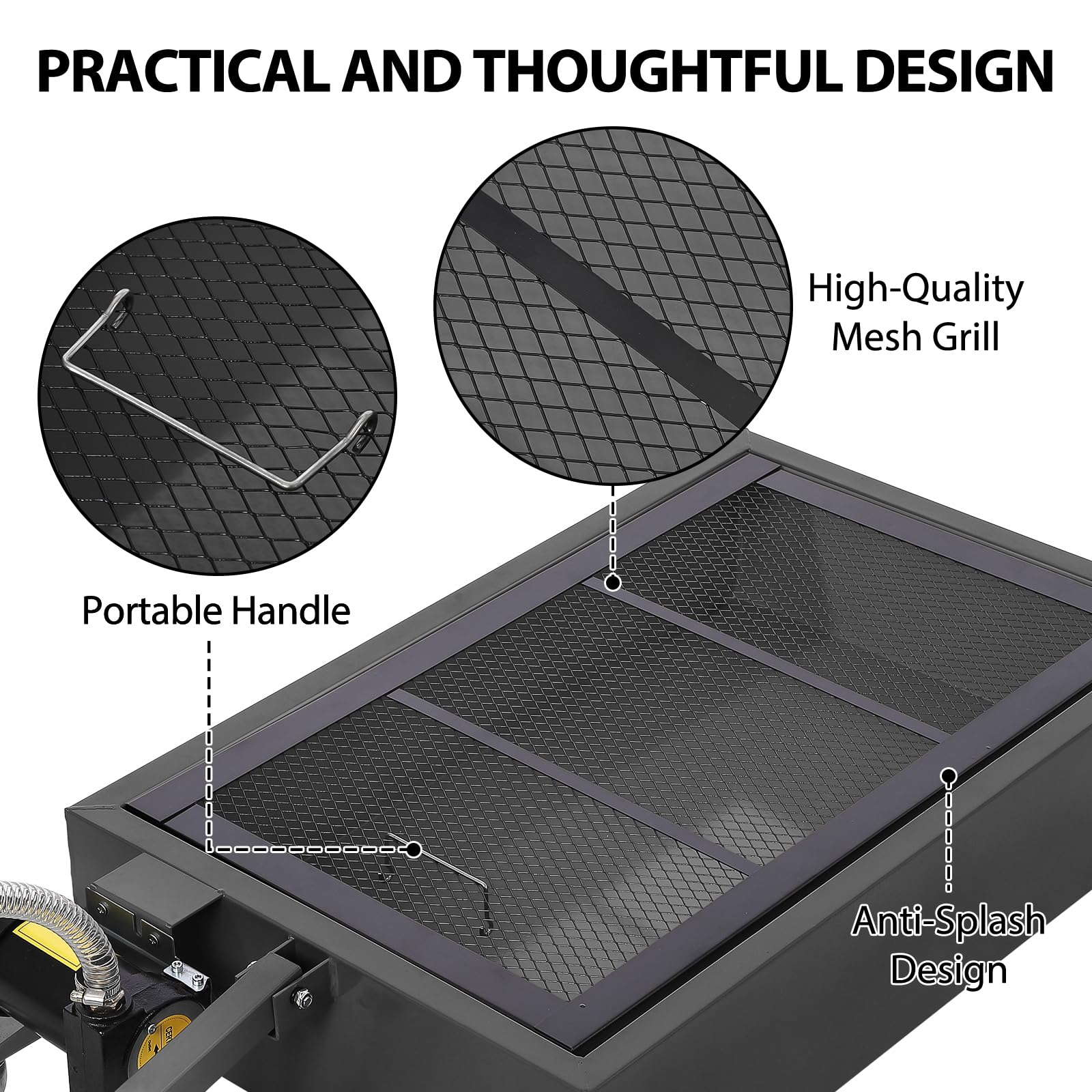 Garvee 20 Gallon Oil Drain Pan with 12V Electric Pump, Low-Profile Steel Construction, Foldable Handle, Wheels, and 8FT Hose for Garage Use, Black
